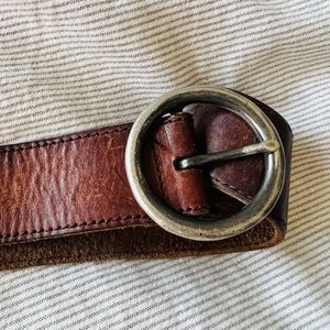 Vintage Woven Leather Belt